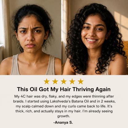 The Batana Oil For Shine Thick Hairs