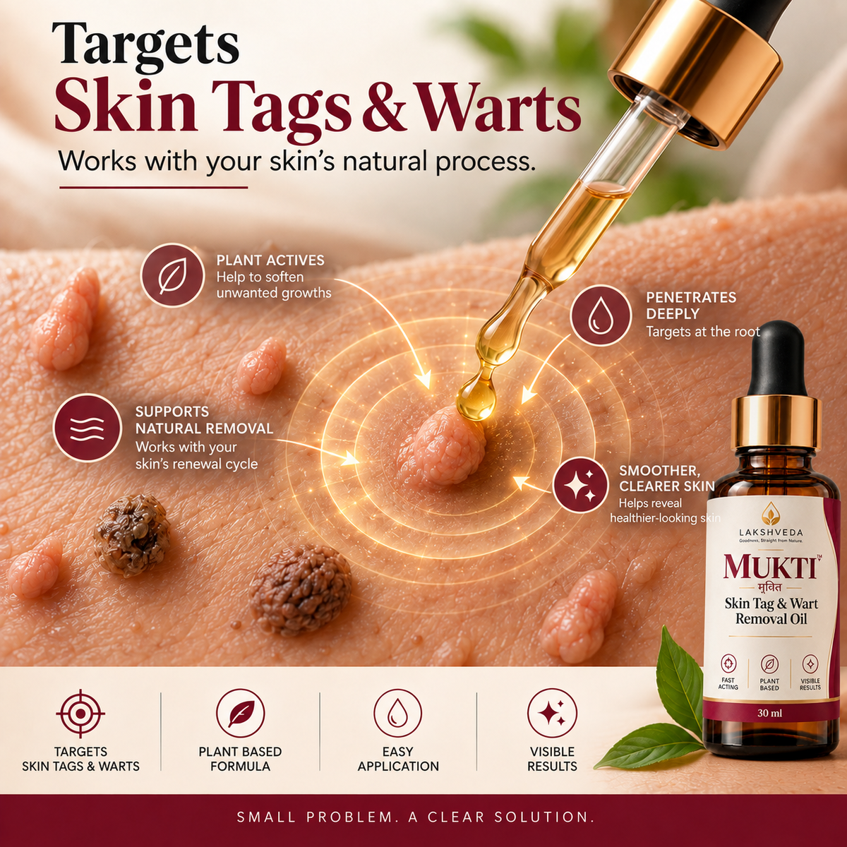 Lakshveda's Mukti | Skin Tag remover oil